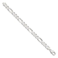 Sterling Silver 9mm Figaro Chain view 2