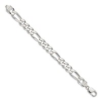 Sterling Silver 10.75mm Figaro Chain view 2