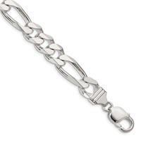 Sterling Silver 10.75mm Figaro Chain view 1