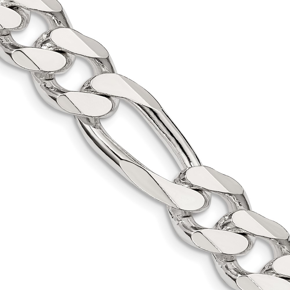 Sterling Silver 10.75mm Figaro Chain (QFG300-20)