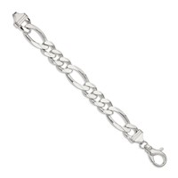 Sterling Silver 15mm Figaro Chain view 2