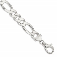 Sterling Silver 15mm Figaro Chain view 1