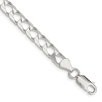 Sterling Silver 6.25mm D C Square Curb Chain view 1