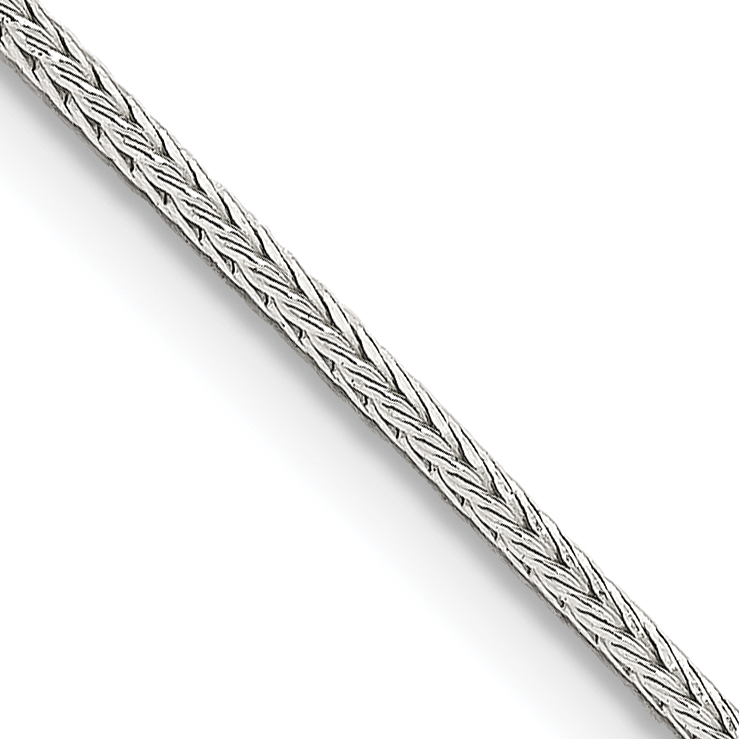Sterling Silver 1.25mm Diamond-cut Round Franco Chain (QFR125-30)
