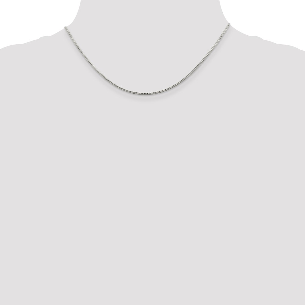 Sterling Silver 1.45mm Diamond-cut Round Franco Chain (QFR150-16)