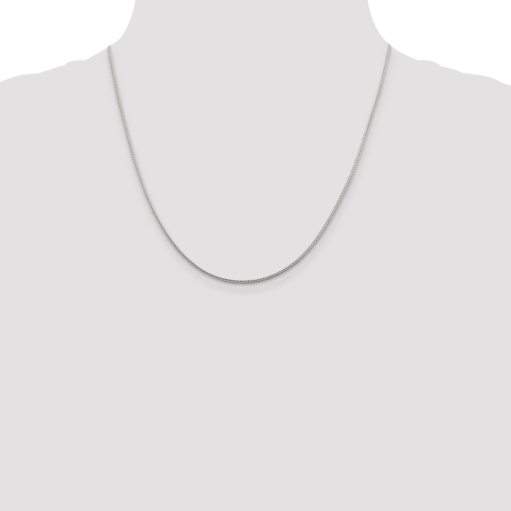 Sterling Silver 1.45mm Diamond-cut Round Franco Chain (QFR150-20)