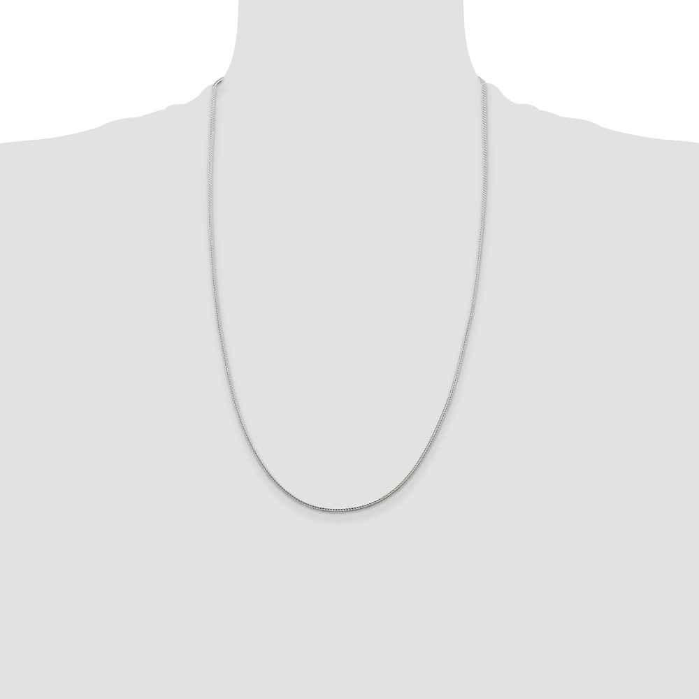 Sterling Silver 1.45mm Diamond-cut Round Franco Chain (QFR150-26)