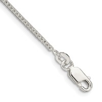 Sterling Silver 1.45mm Diamond-cut Round Franco Chain view 1
