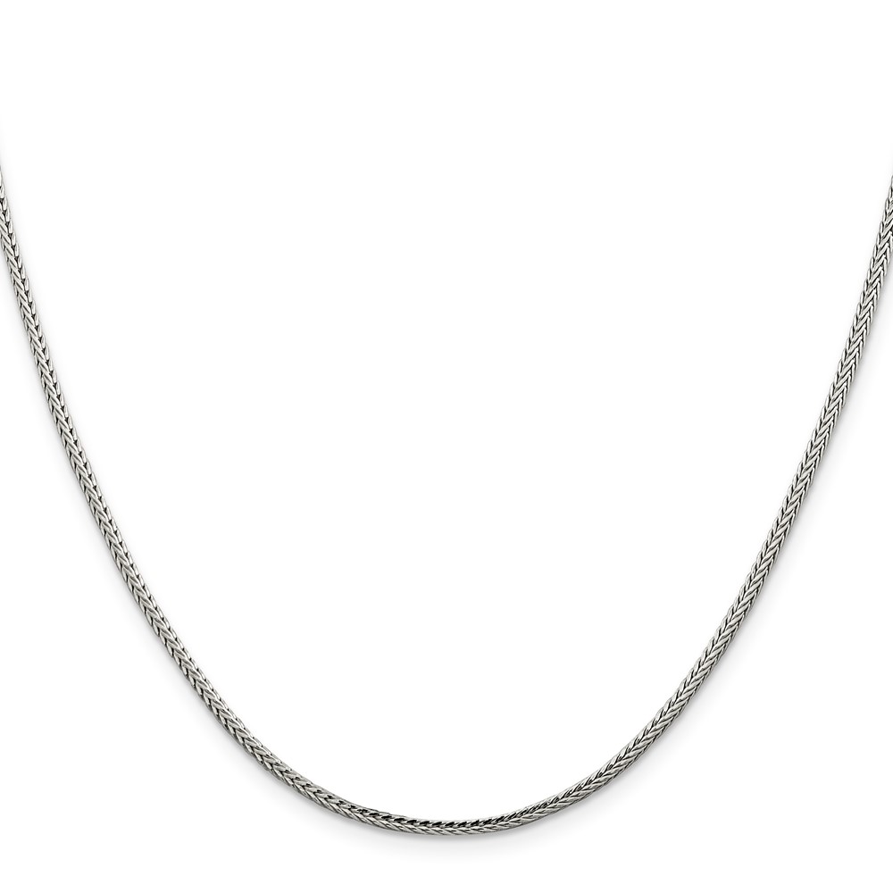 Sterling Silver 2mm Diamond-cut Round Franco Chain (QFR200-18)