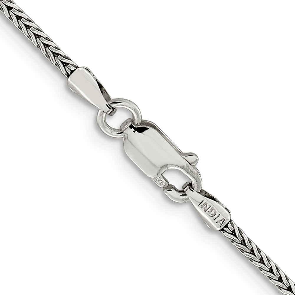 Sterling Silver 2mm Diamond-cut Round Franco Chain (QFR200-18)