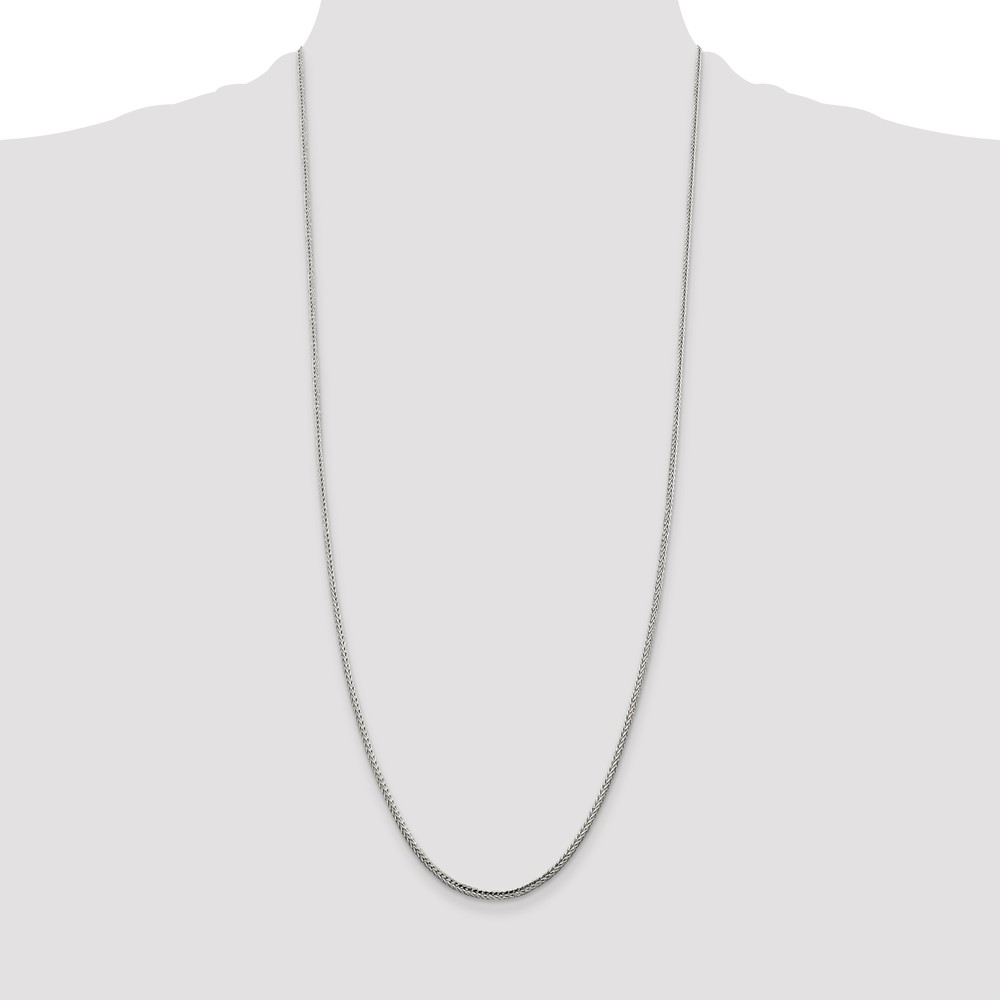 Sterling Silver 2mm Diamond-cut Round Franco Chain (QFR200-30)