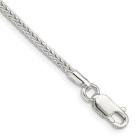 Sterling Silver 2mm Diamond-cut Round Franco Chain view 1