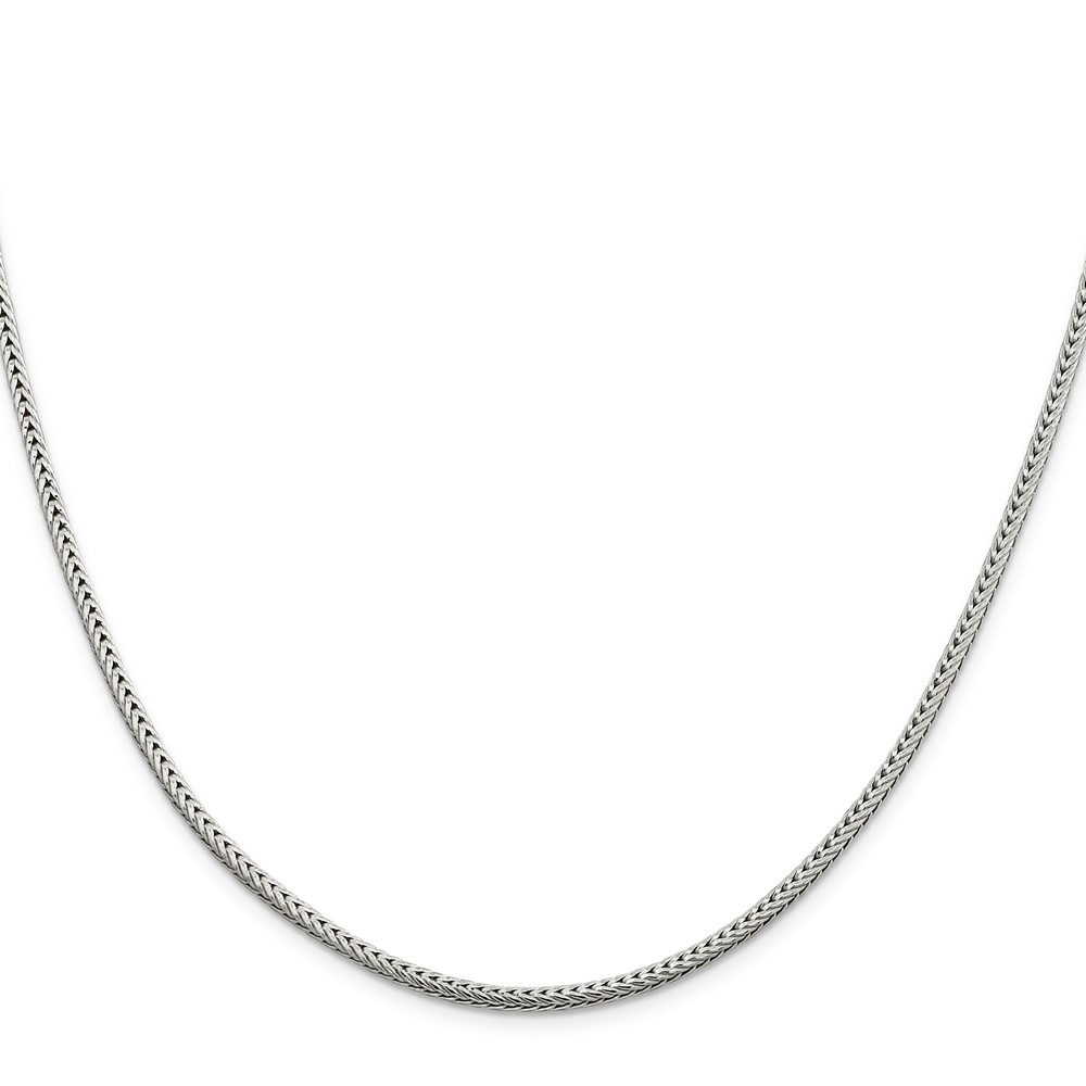 Sterling Silver 2.5mm Diamond-cut Round Franco Chain (QFR250-30)