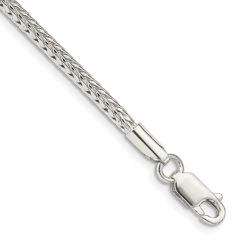Sterling Silver 2.5mm Diamond-cut Round Franco Chain (QFR250-7)