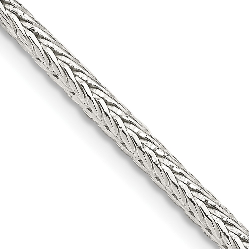 Sterling Silver 2.5mm Diamond-cut Round Franco Chain (QFR250-24)