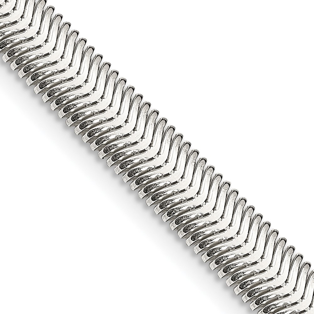 Sterling Silver 6.25mm Flat Oval Snake Chain (QFS10-16)