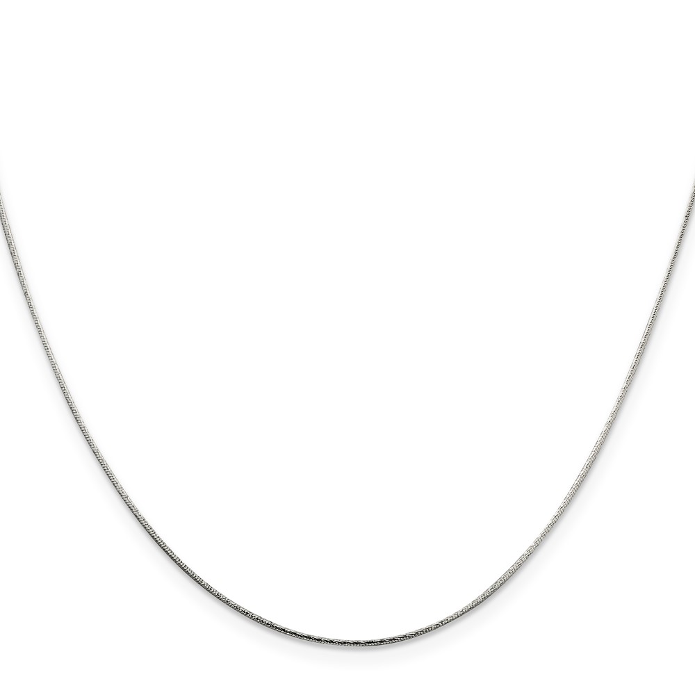 Sterling Silver .85mm Diamond-cut Snake Chain (QFS15-22)