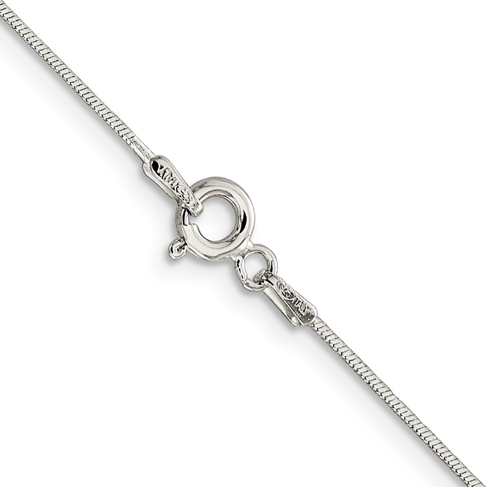 Sterling Silver .85mm Diamond-cut Snake Chain (QFS15-22)