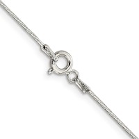 Sterling Silver.85mm Diamond-cut Snake Chain view 3