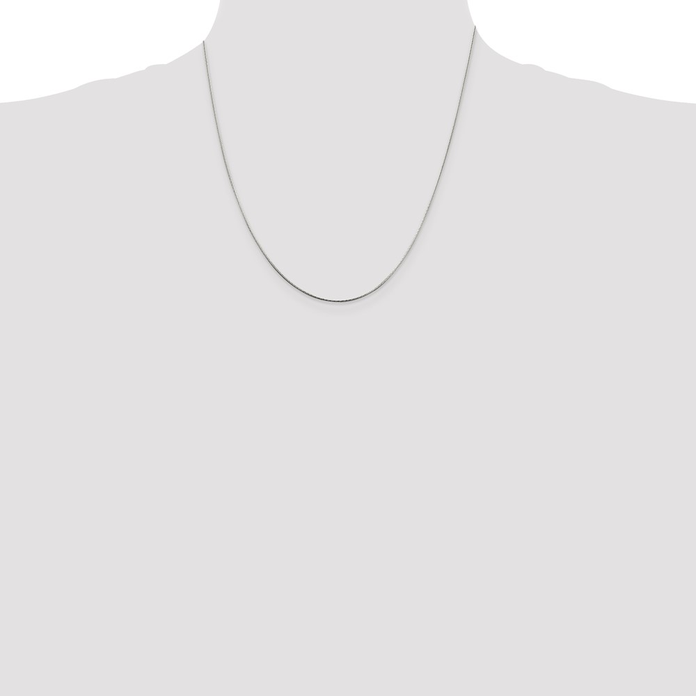 Sterling Silver .85mm Diamond-cut Snake Chain (QFS15-18)