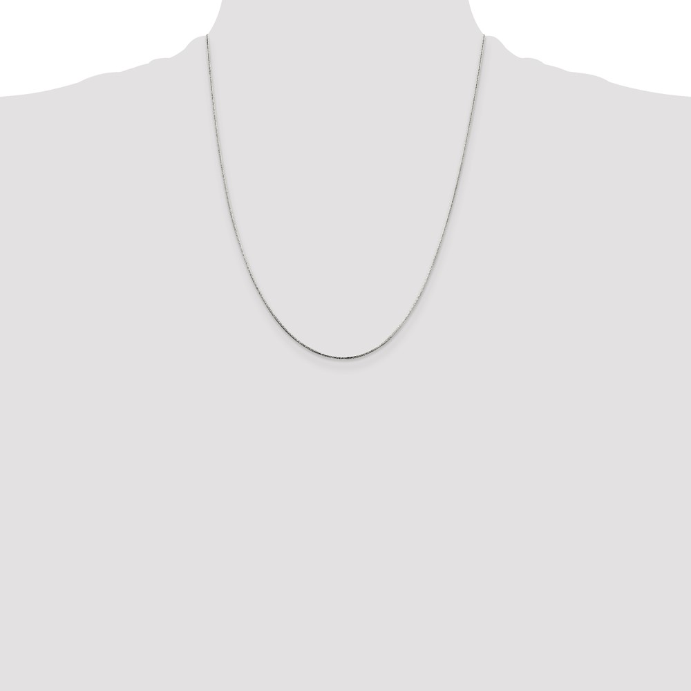 Sterling Silver .85mm Diamond-cut Snake Chain (QFS15-22)