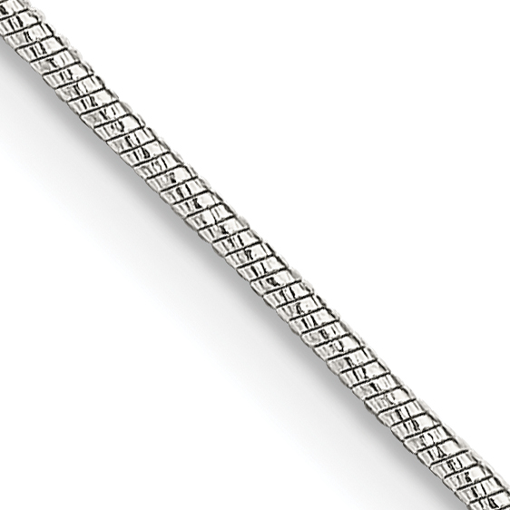 Sterling Silver .85mm Diamond-cut Snake Chain (QFS15-20)
