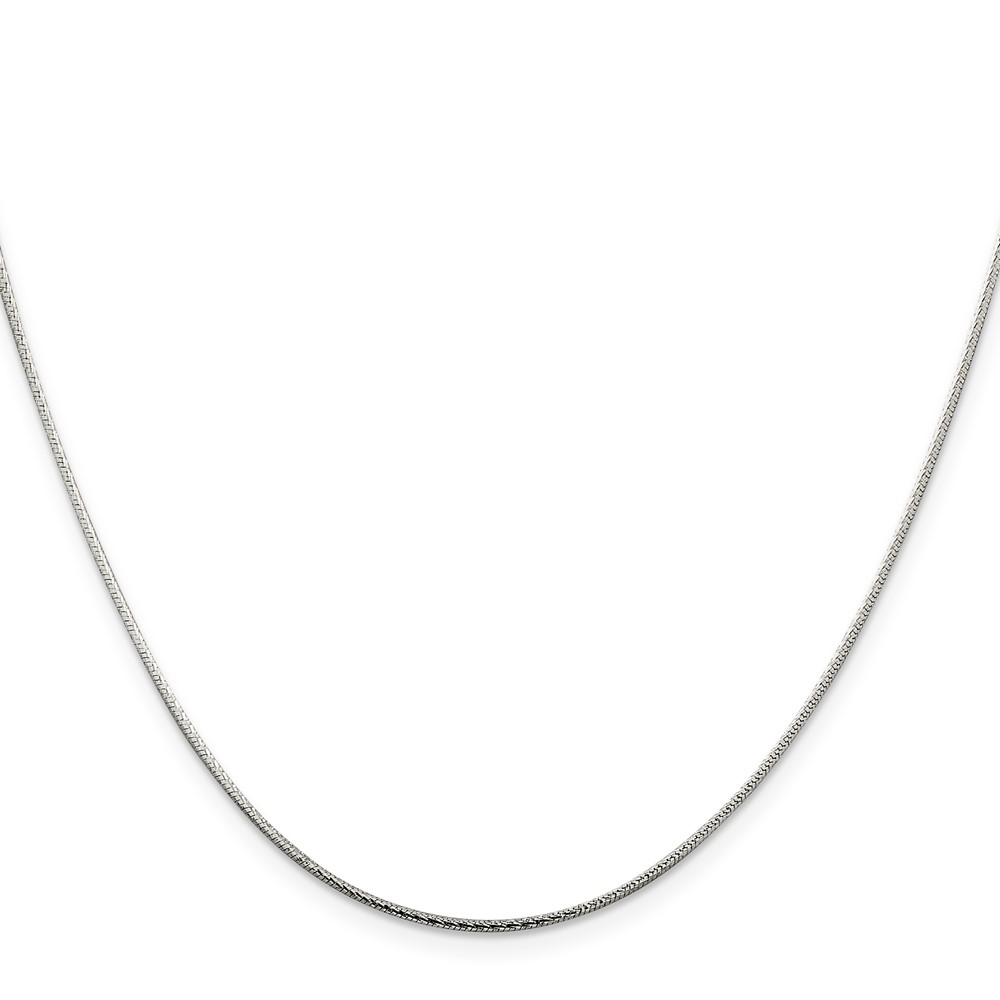 Sterling Silver 1.25mm Diamond-cut Snake Chain (QFS16-20)