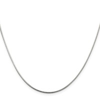 Sterling Silver 1.25mm Diamond-cut Snake Chain view 2