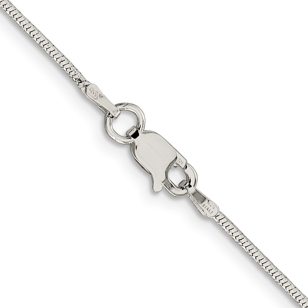 Sterling Silver 1.25mm Diamond-cut Snake Chain (QFS16-20)