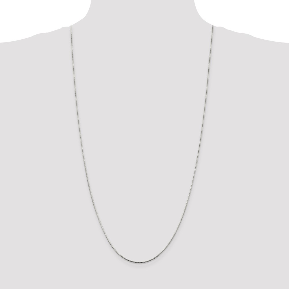 Sterling Silver 1.25mm Diamond-cut Snake Chain (QFS16-30)