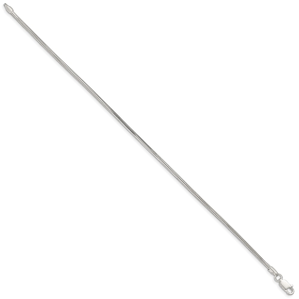 Sterling Silver 2mm Diamond-cut Snake Chain (QFS3-7)