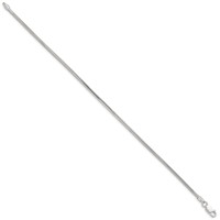 Sterling Silver 2mm Diamond-cut Snake Chain view 2
