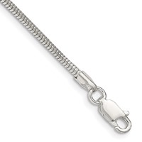 Sterling Silver 2mm Diamond-cut Snake Chain view 1