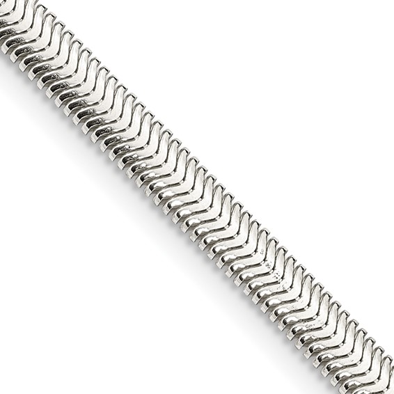 Sterling Silver Flat Oval Snake Chain