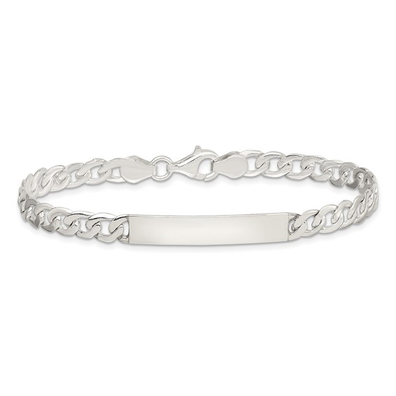 Sterling Silver Baby ID Curb Link Bracelet