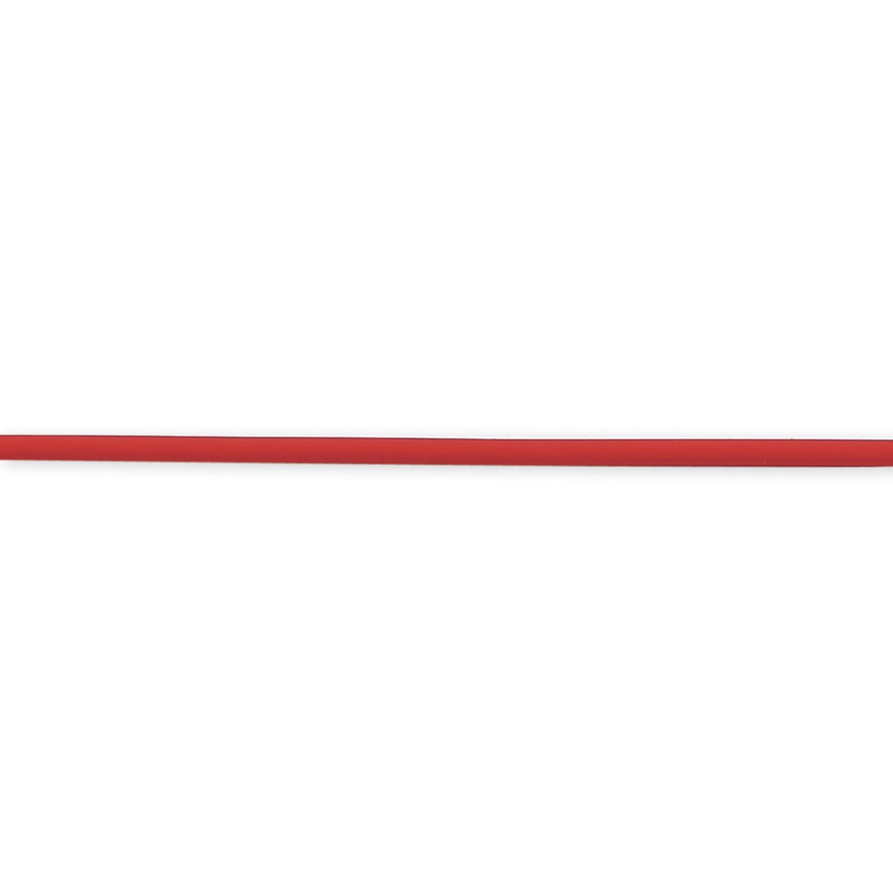 Sterling Silver 2mm Strawberry Rubber Cord Necklace, 18"