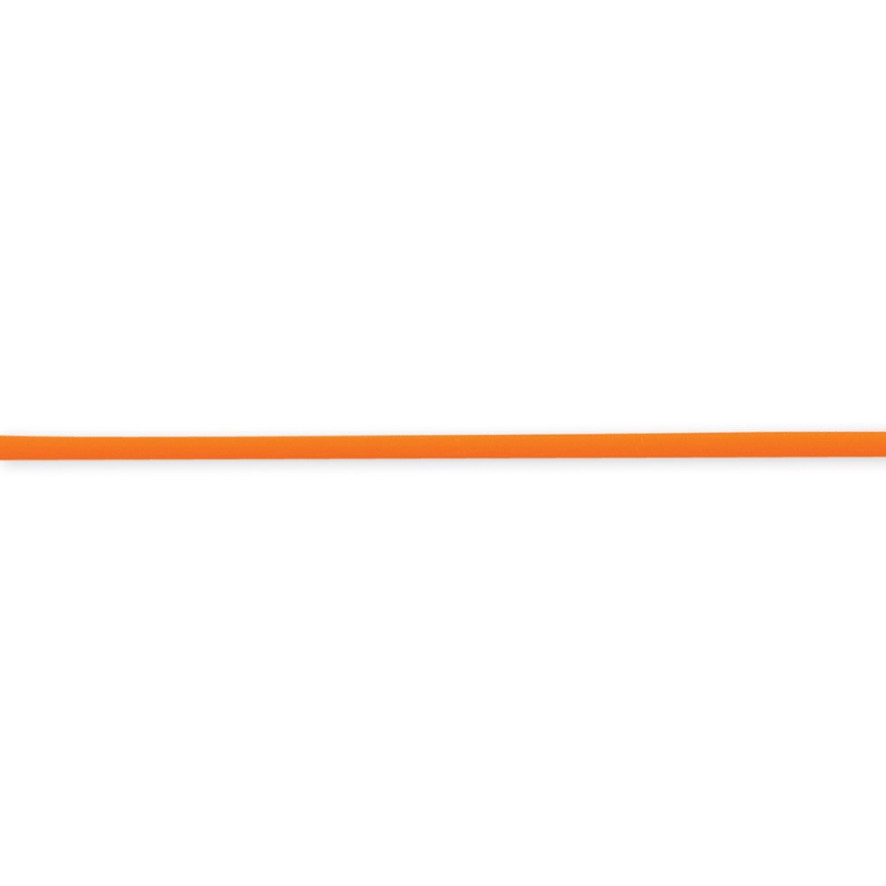Sterling Silver 4mm Tangerine Rubber Cord Necklace, 18"