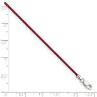 Sterling Silver 1.5mm Poppy Leather Cord Necklace, 16" view 3