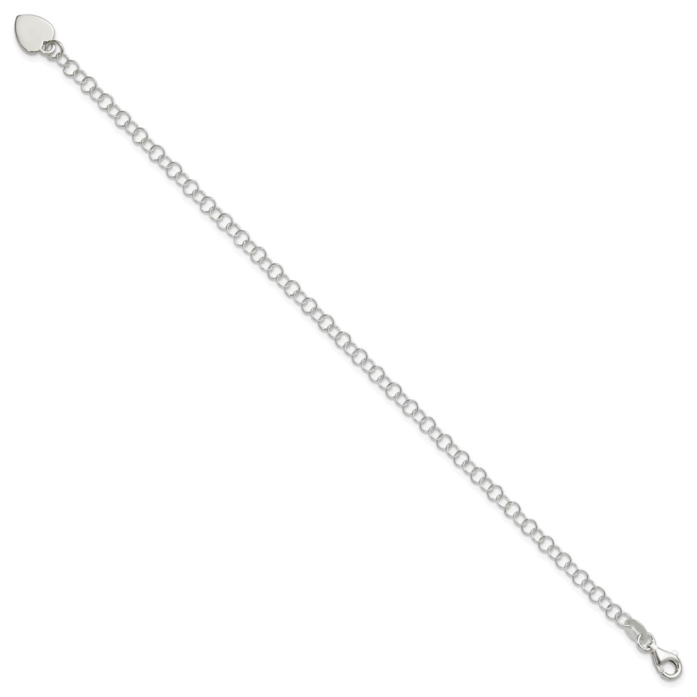 Sterling Silver Round Link Bracelet (QG1450-7.25)