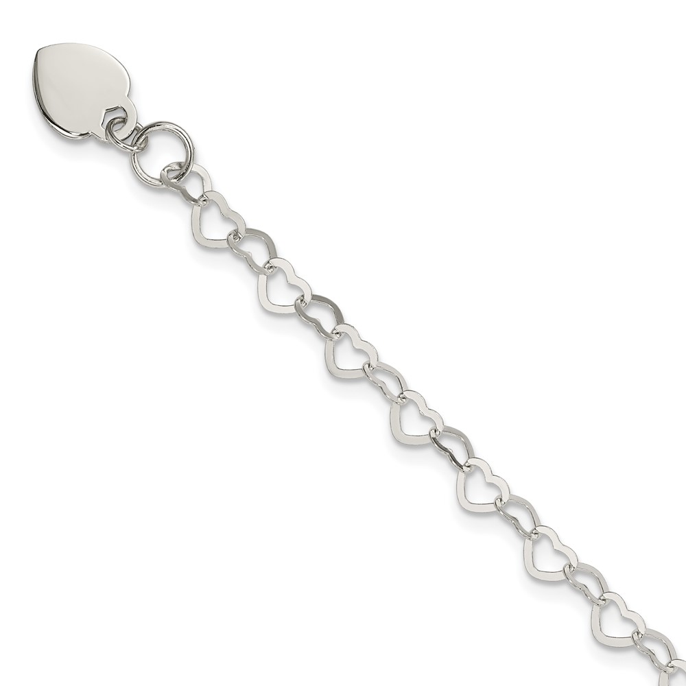 Sterling Silver Fancy Link Bracelet (QG1452-7.5)