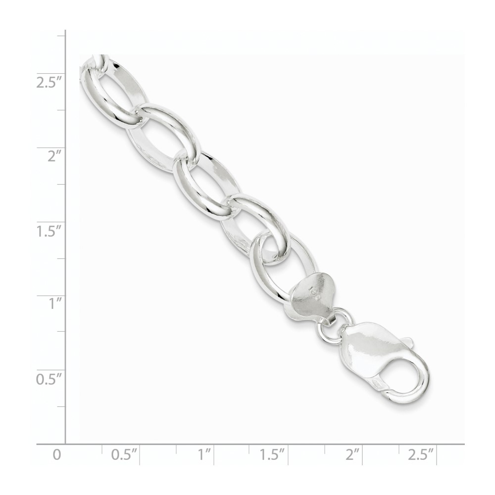 Sterling Silver Rolo Bracelet (QG1536-7.5)