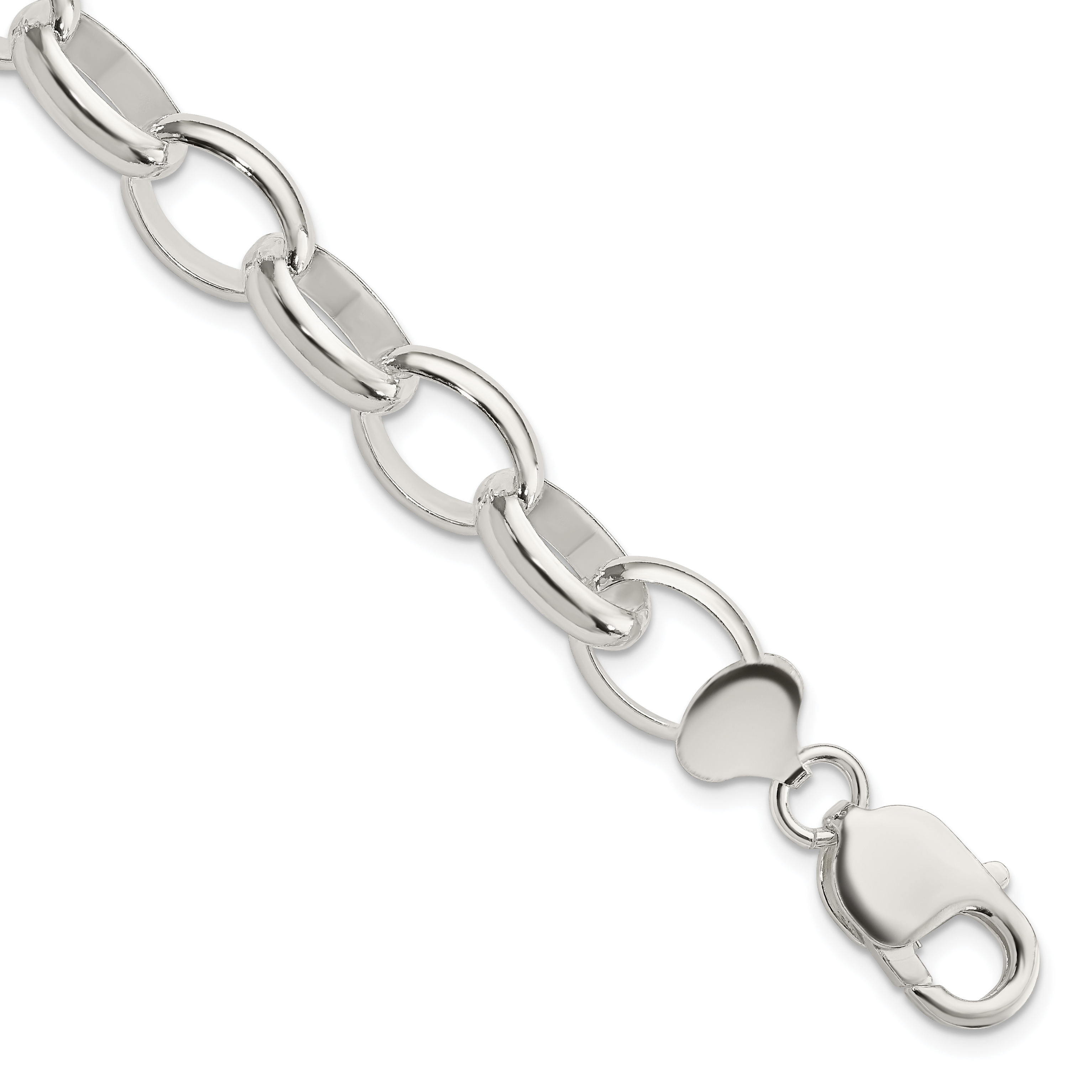 Sterling Silver Rolo Bracelet (QG1536-7.5)