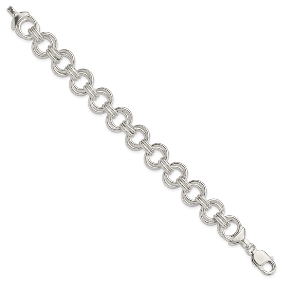 Sterling Silver Fancy Link Bracelet