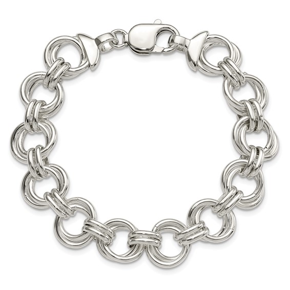 Sterling Silver Fancy Link Bracelet
