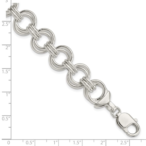 Sterling Silver Fancy Link Bracelet