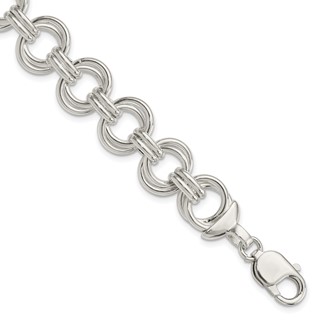 Sterling Silver Fancy Link Bracelet