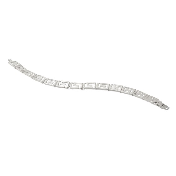 Sterling Silver Greek Key Bracelet