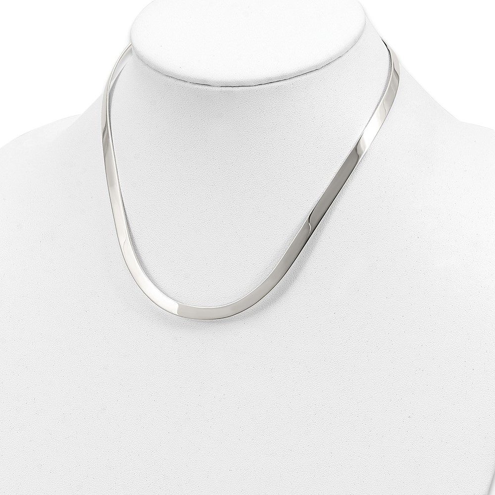 Sterling Silver 5mm Polished Neck Collar (QG1724)