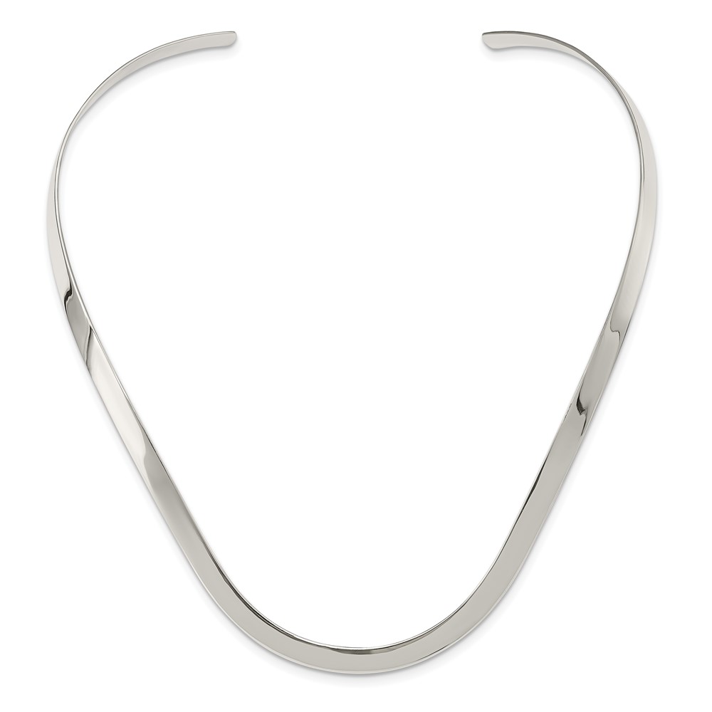 Sterling Silver 5mm Polished Neck Collar (QG1724)