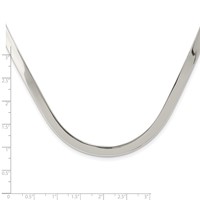 Sterling Silver Polished 5mm Neck Collar view 3